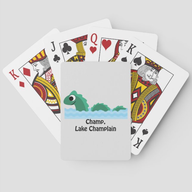Champ, Lake Champlain Poker Cards (Back)