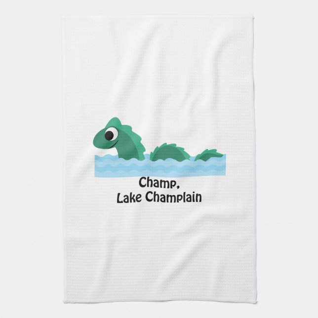 Champ, Lake Champlain Towel (Vertical)