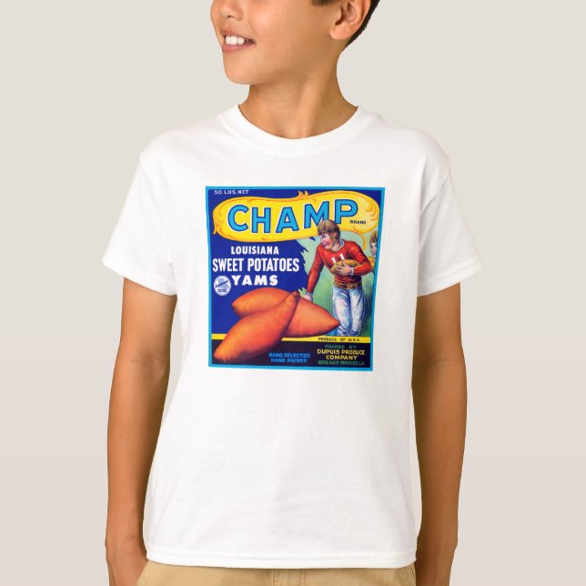 Champ Louisiana Sweet Potatoes T-Shirt (Front)