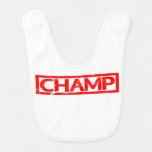 Champ Stamp Baby Bib