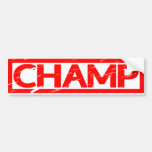 Champ Stamp Bumper Sticker