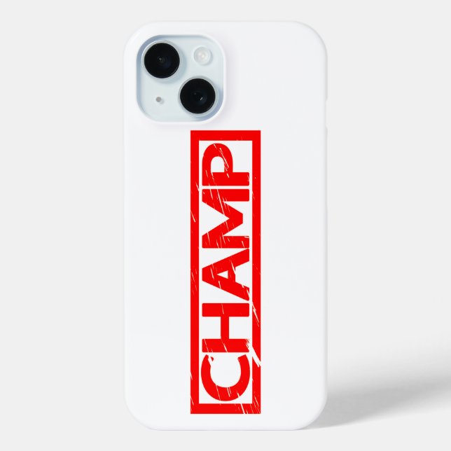 Champ Stamp Case-Mate iPhone Case (Back)