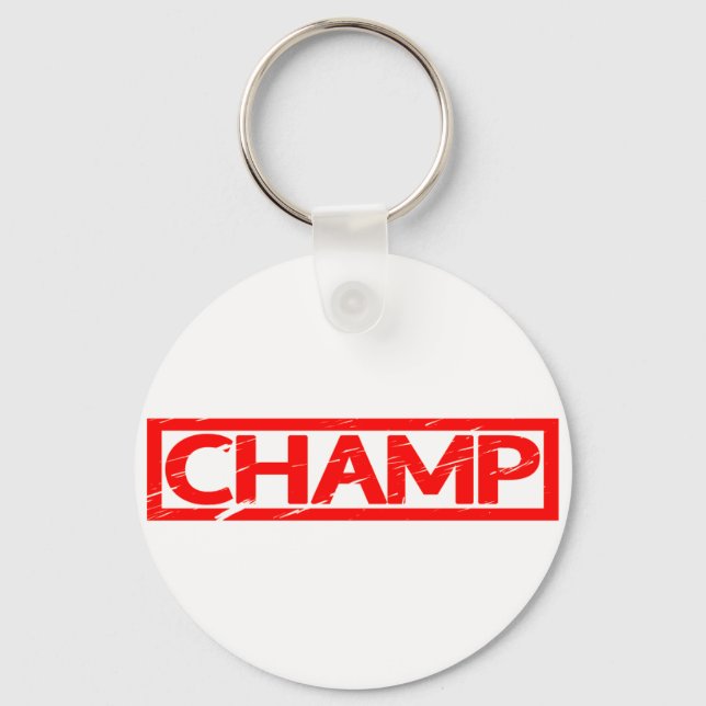 Champ Stamp Keychain (Front)