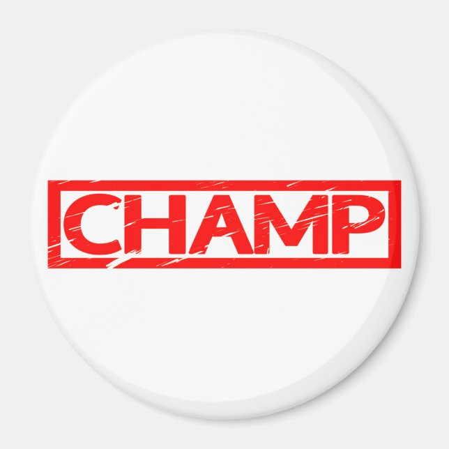Champ Stamp Magnet (Front)