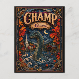 Champ Vermont Popcut Legends Postcard