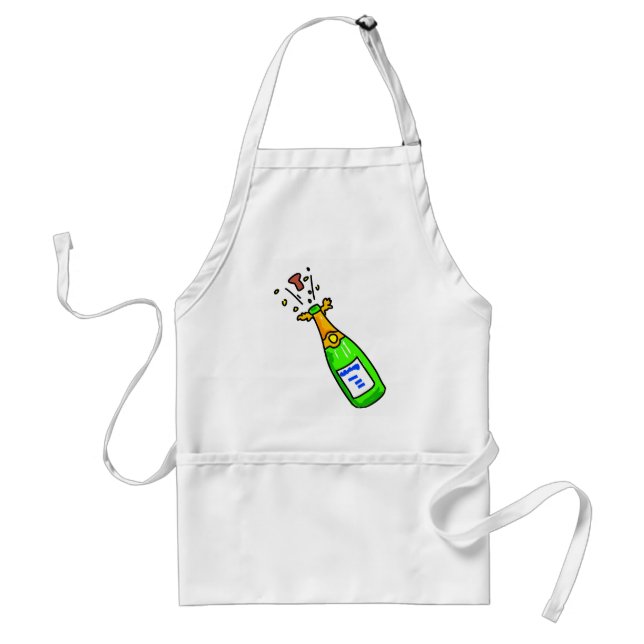 champagne adult apron (Front)