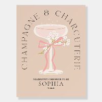 Champagne and Charcuterie Bridal Shower Welcome 