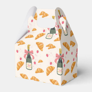 Champagne and Croissants Favor Boxes