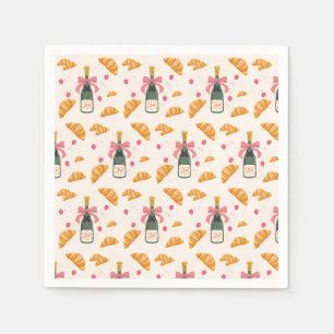 Champagne and Croissants Napkins