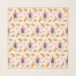 Champagne and Croissants Scarf