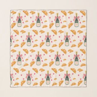 Champagne and Croissants Scarf