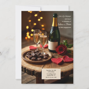 Champagne and Dessert Invitation