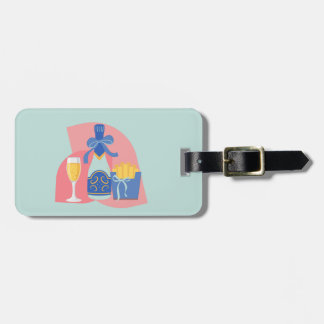 Champagne and Fries Bougie Luggage Tag