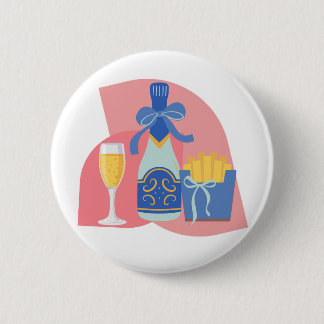 Champagne and Fries Button