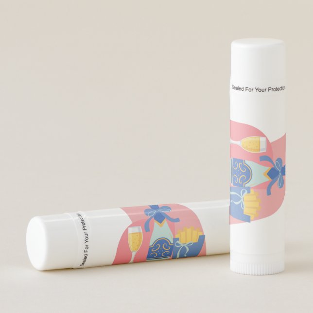 Champagne and Fries Lip Balm (Front)