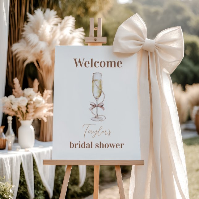 Champagne and Pearls Bridal Shower Sign (Creator Uploaded)