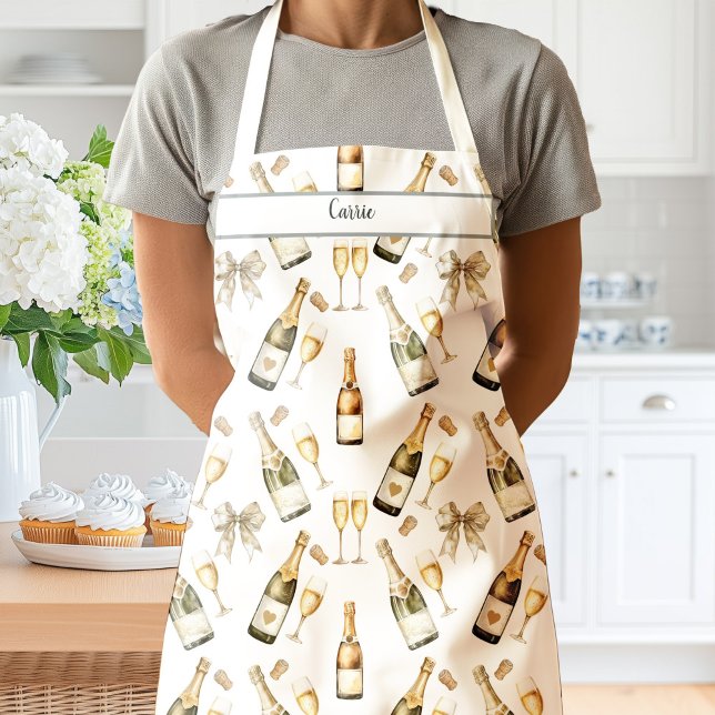 Champagne and Prosecco Lover Apron (Champagne Lover Apron)