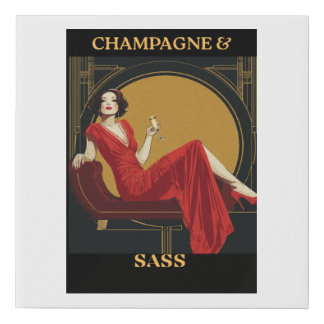 Champagne And Sass Canvas Print