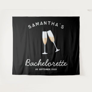 Champagne Bachelorette Party Backdrop Boho Fun