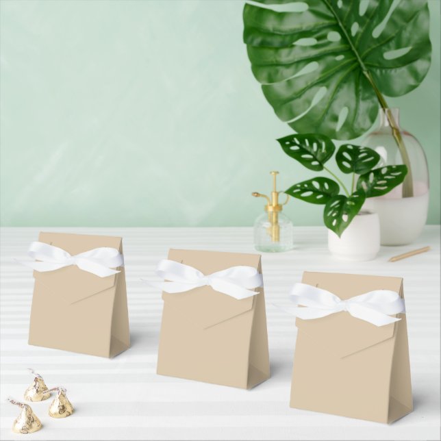 Champagne Beige  Favor Boxes (Multiple)