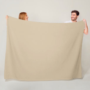 Champagne Beige Fleece Blanket