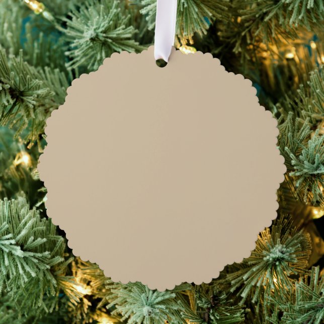 Champagne Beige  Ornament Card (Insitu (Tree))