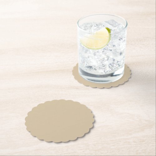 Champagne Beige Paper Coaster