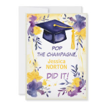🎓Champagne Blooms Graduation