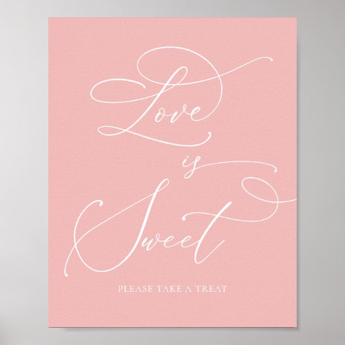 Champagne Blush Bridal Shower Love is Sweet Sign