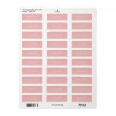 Champagne Blush Pink Return Address Label (Full Sheet)