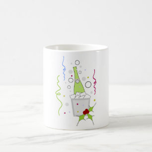 Champagne Bottle Ice Bucket Celebration Coffee Mug