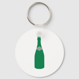 Champagne bottle keychain