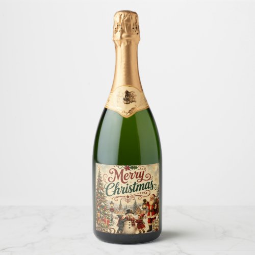 champagne bottle label