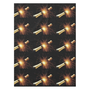 champagne bottle New Year's Eve Tablecloth