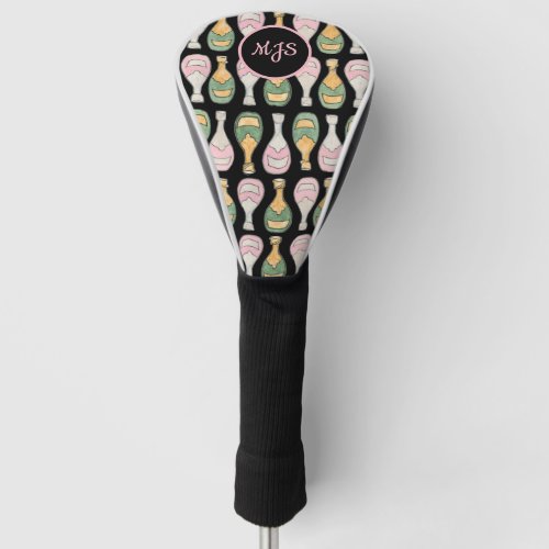 Champagne Bottle Pattern Ladies Golf Head Cover