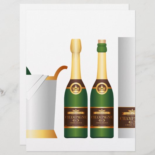 champagne bottles (Front/Back)