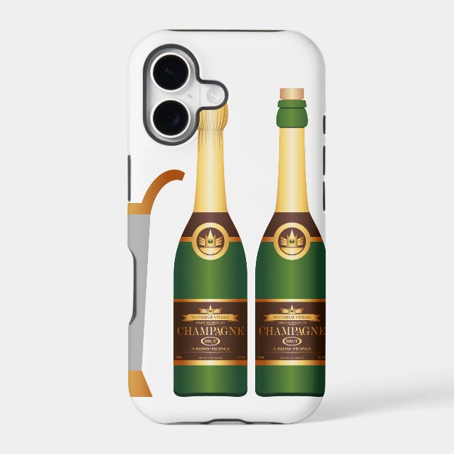 champagne bottles iphone case (Back)