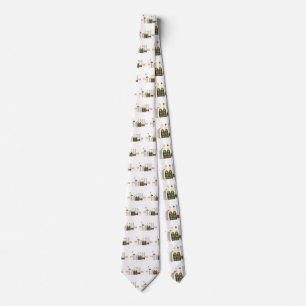 champagne bottles neck tie