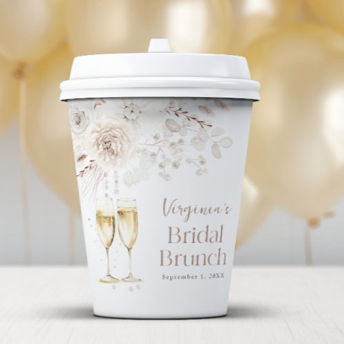 Champagne Bridal Brunch Paper Cups