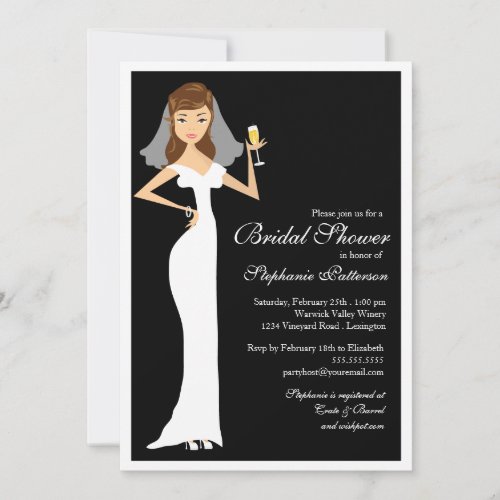 Champagne Bridal Shower Celebration Invitation