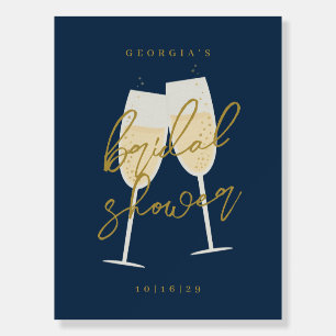 Champagne Bridal Shower Welcome Sign