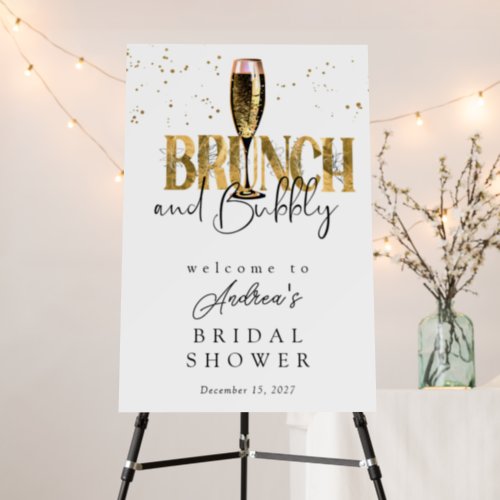 Champagne Bridal Shower Welcome  Sign