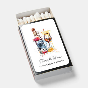 Champagne Brunch and Bubbly Bridal Shower Matchboxes