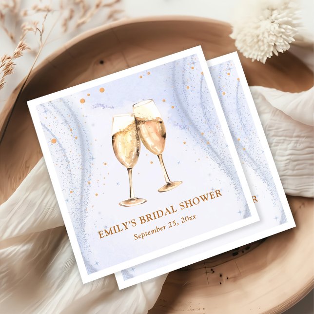 Champagne Brunch and Bubbly Bridal Shower Napkins (Creator Uploaded)
