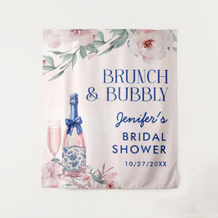Champagne Brunch and Bubbly Bridal Shower Tapestry