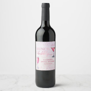 Champagne Brunch and Bubbly Bridal Shower Wine Label