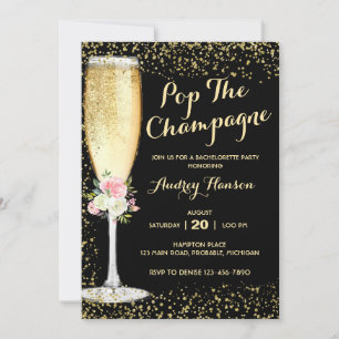 Champagne Brunch Bachelorette Party Invitation
