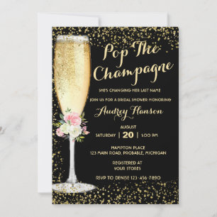 Champagne Brunch Bridal Shower Invitation
