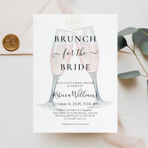 Champagne Brunch for the Bride Bridal Shower Invitation