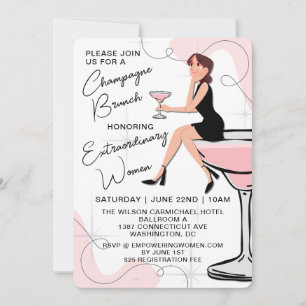 Champagne Brunch for Women Invitation